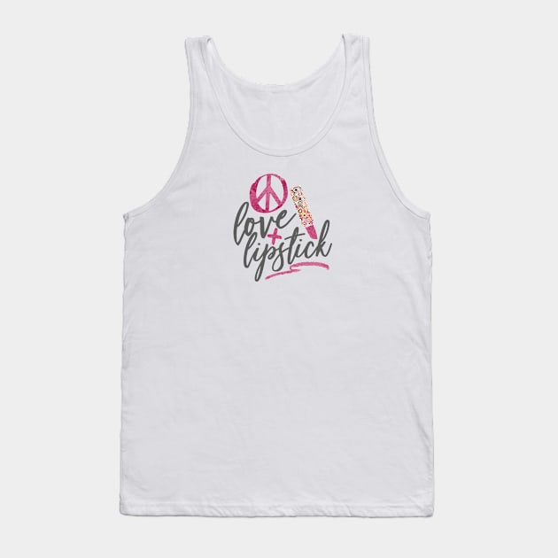 Love and lipstick Tank Top by artsytee